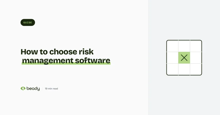 Cover illustration for the article “How to choose risk management software: a buyer’s guide that might talk you out of it”