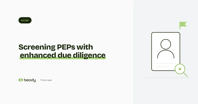 Cover illustration for the article “How to Screen PEPs and High-Risk Individuals Properly with Enhanced Due Diligence”