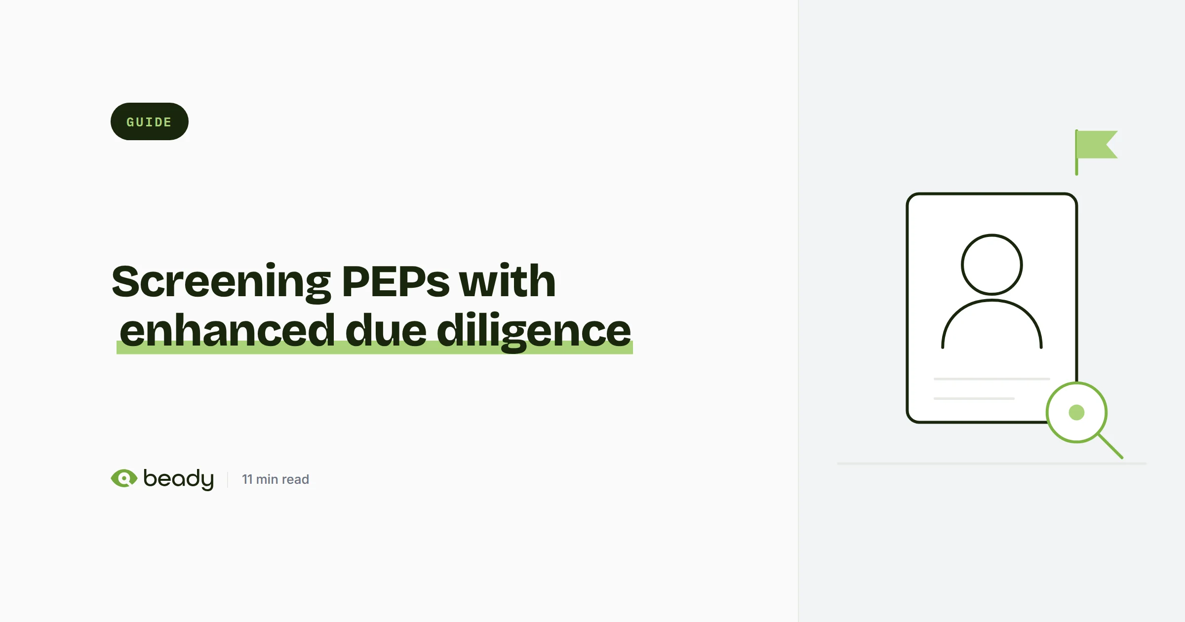 Cover illustration for the article “How to Screen PEPs and High-Risk Individuals Properly with Enhanced Due Diligence”