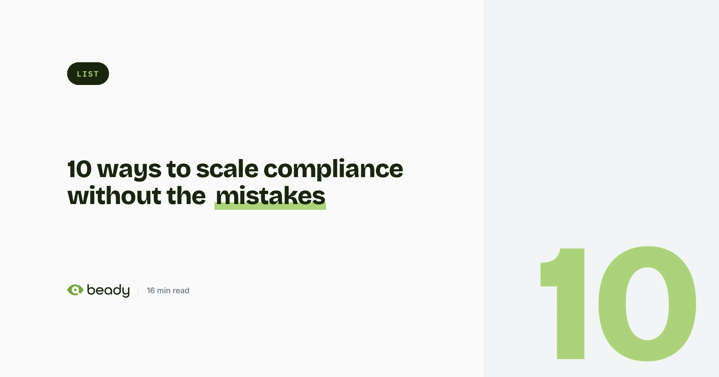 Cover illustration for the article “Top 10 ways to scale compliance with AI (without scaling the mistakes)”