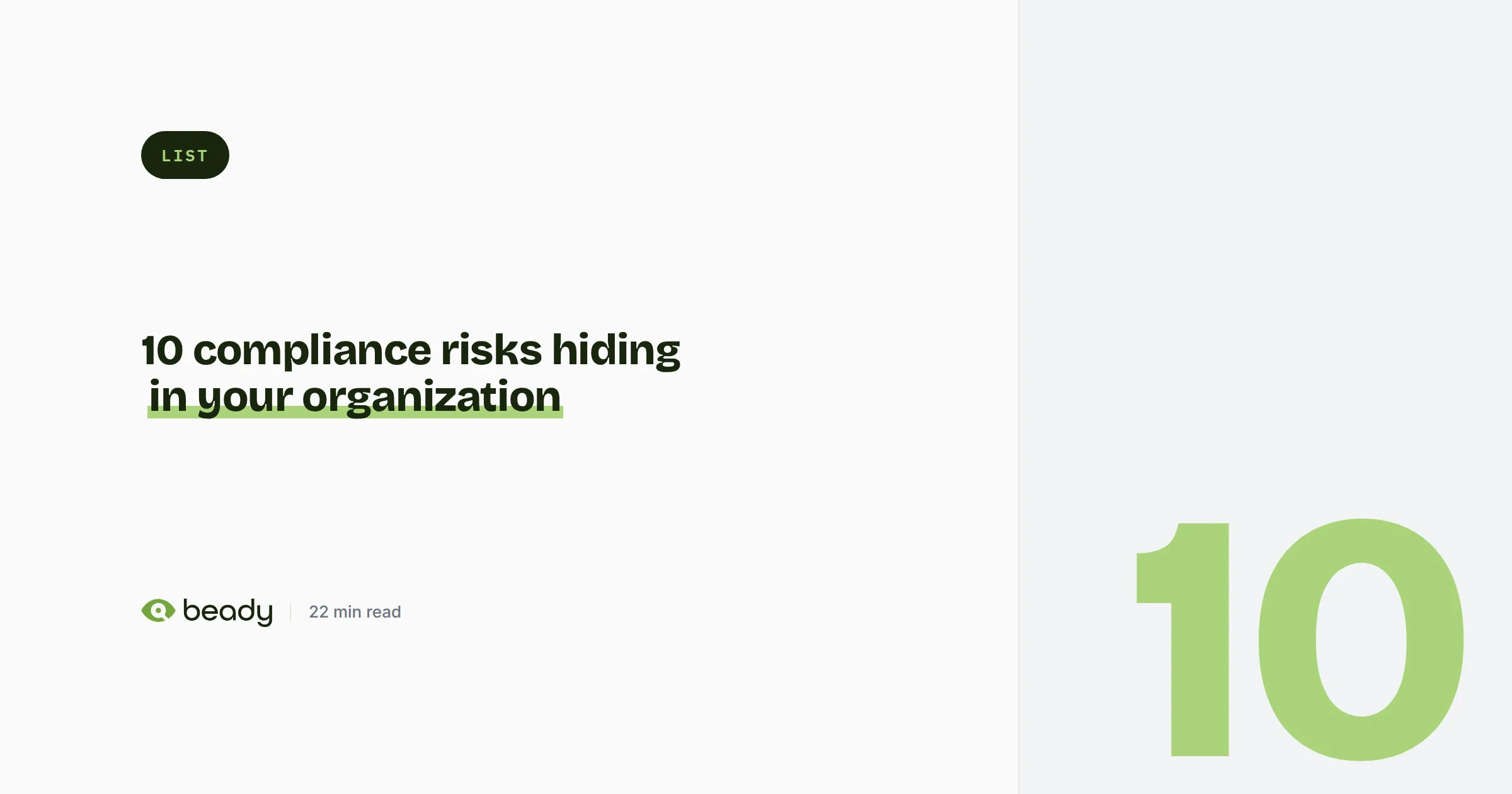 Cover illustration for the article “The top 10 compliance risks hiding in your organization”