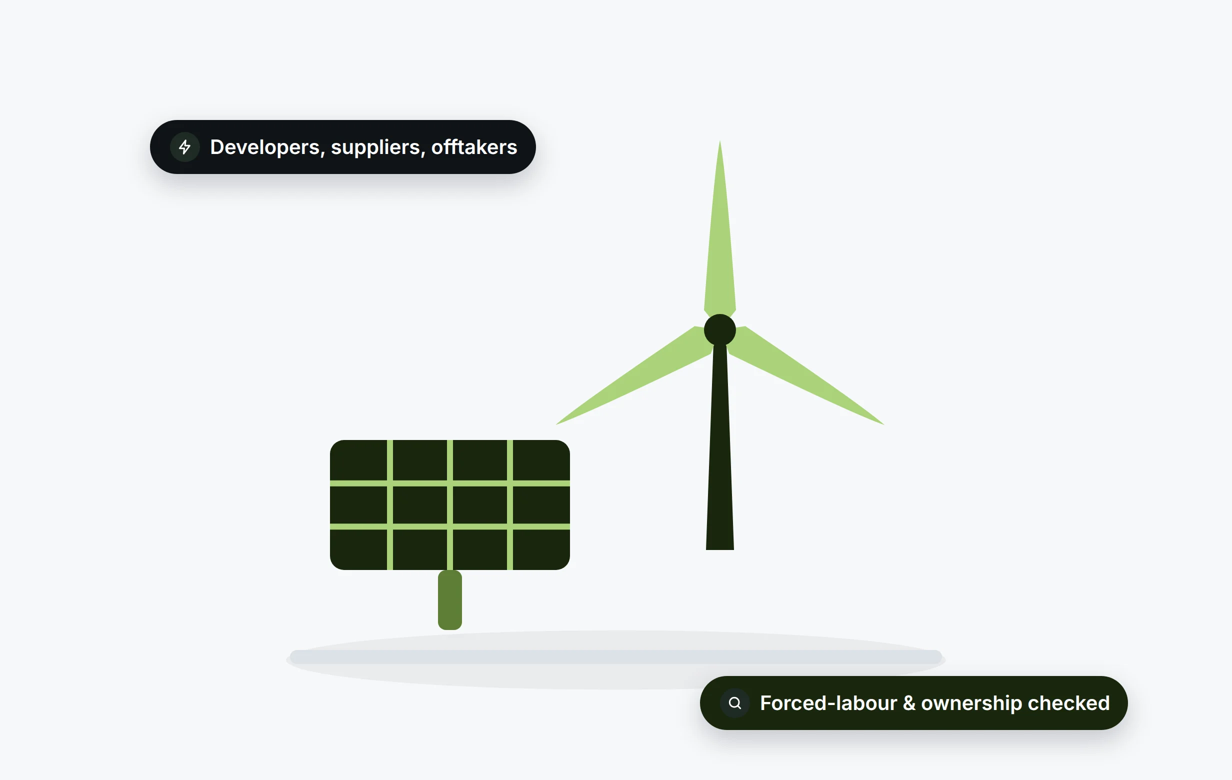 Renewables (Solar and Wind) illustration