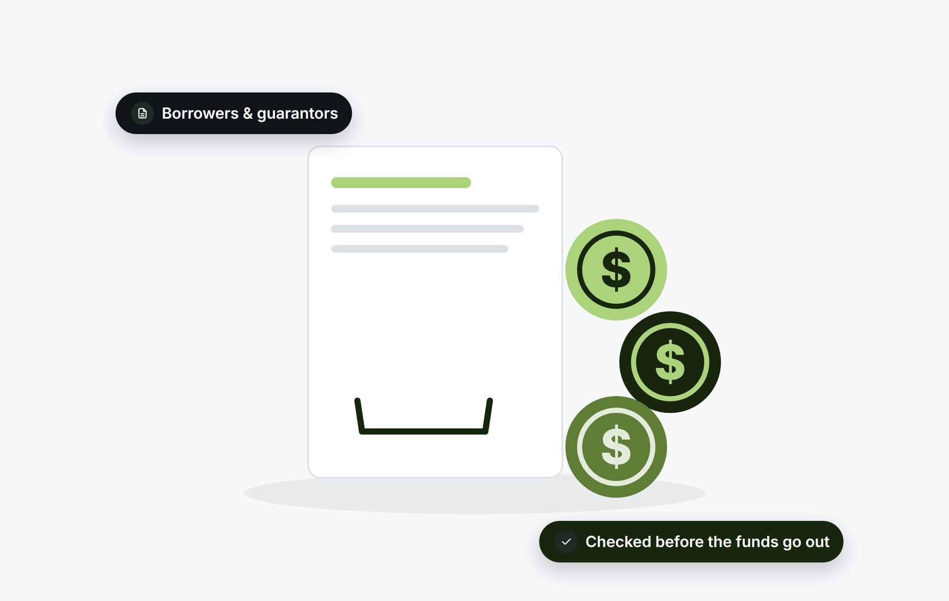 Beady for lending and credit: borrowers and guarantors checked before the funds go out