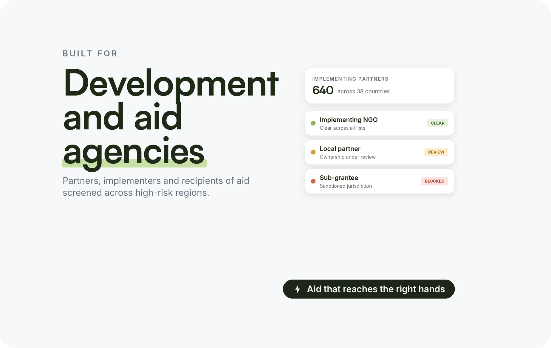 Development and Aid Agencies illustration