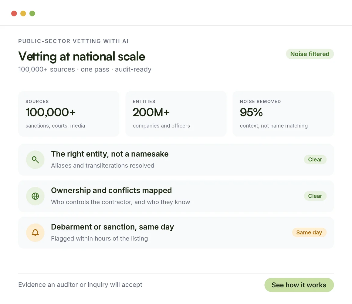 How AI makes public-sector vetting better