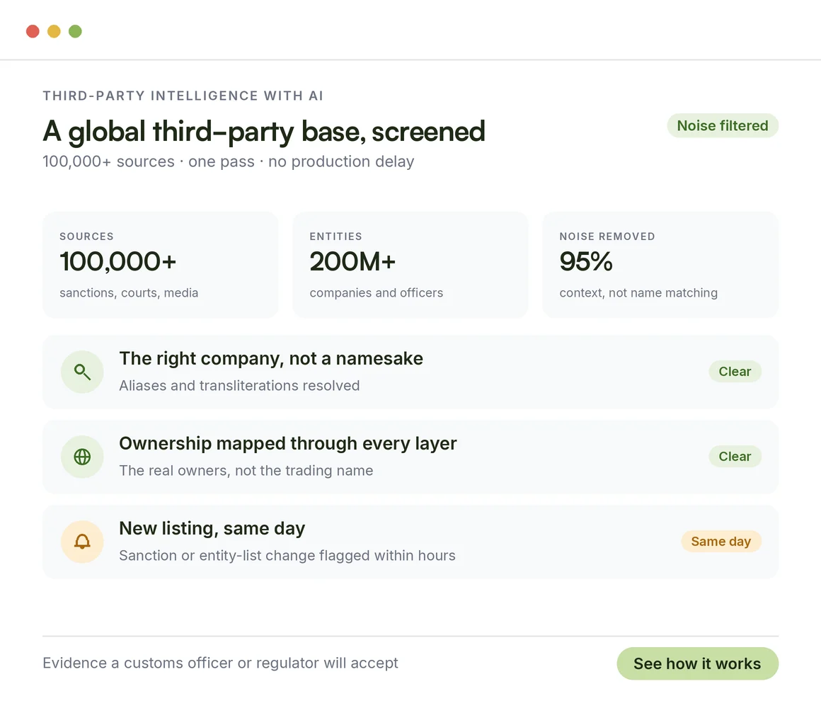 How AI makes third-party risk intelligence better for manufacturing