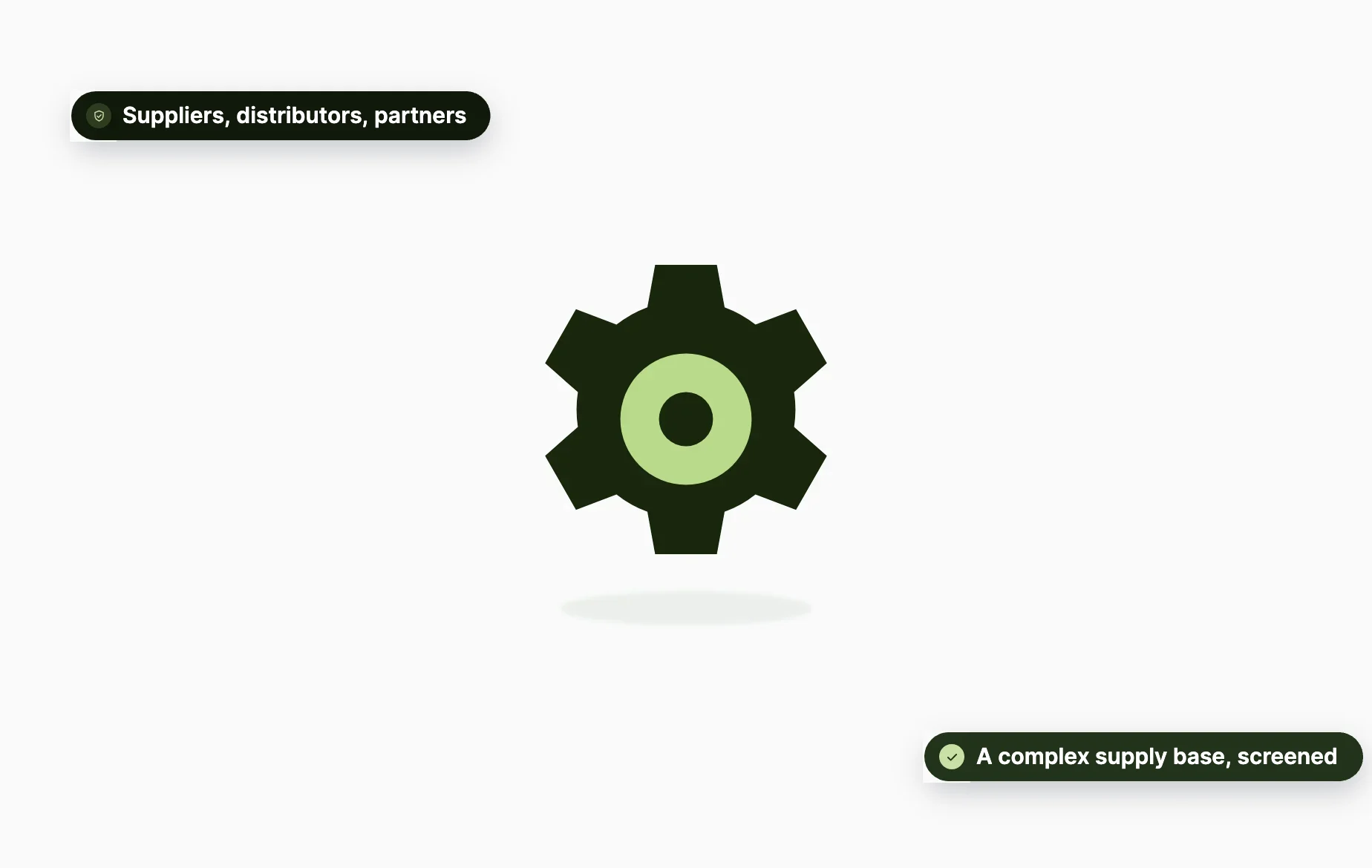 Industrial machinery in mid-size companies: suppliers, distributors, partners, a complex supply base, screened