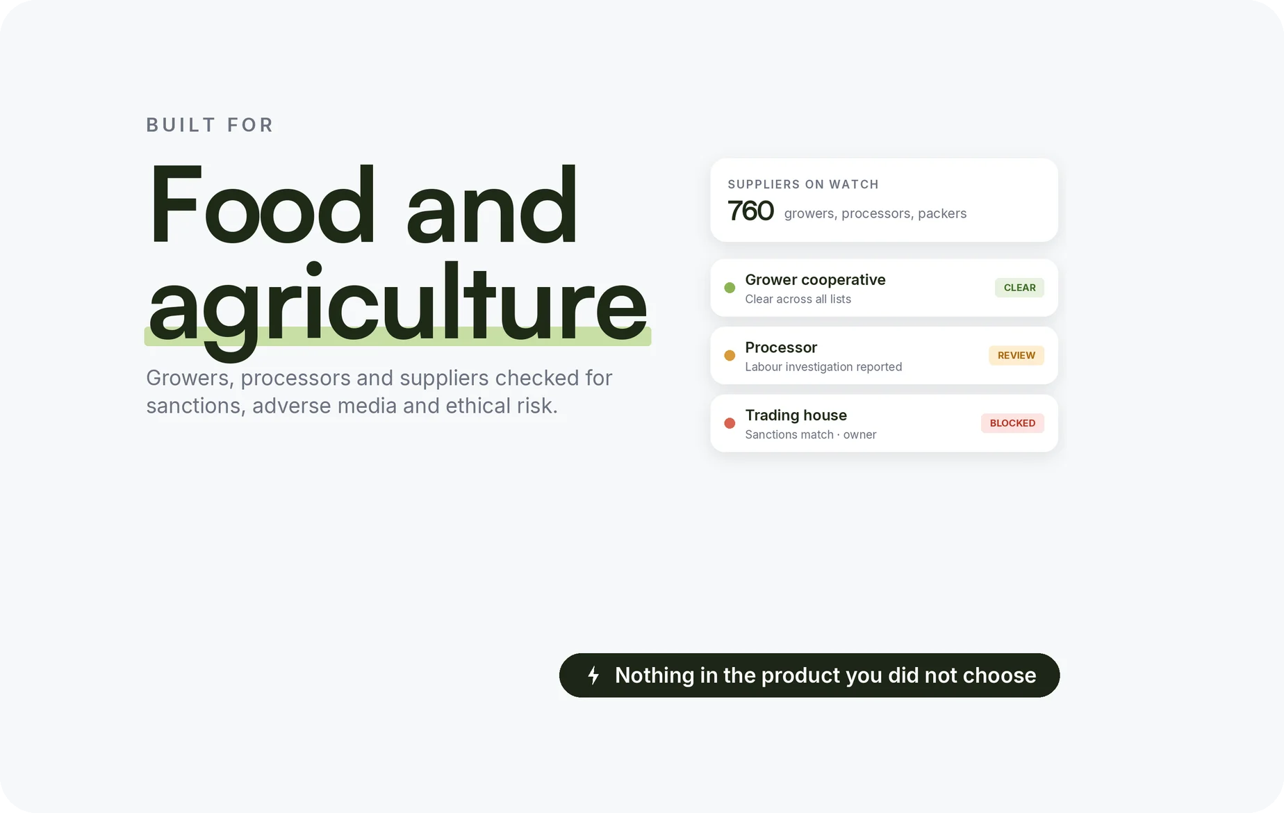 Food and Agriculture illustration