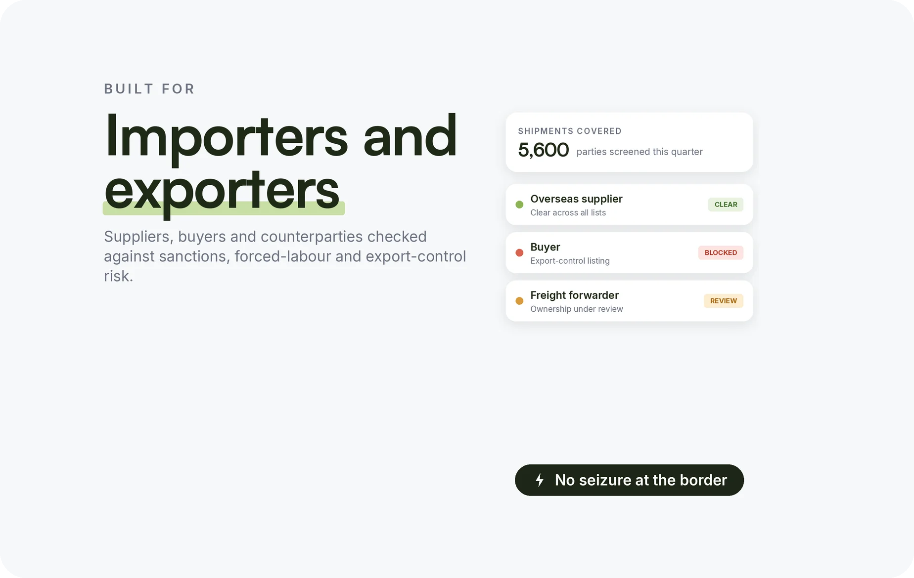 Importers and Exporters illustration