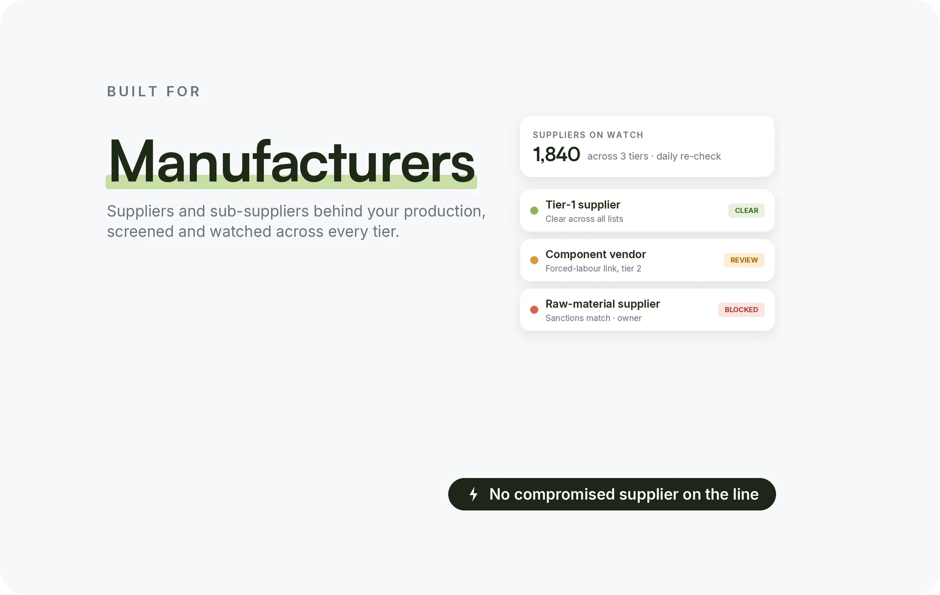 Manufacturers illustration