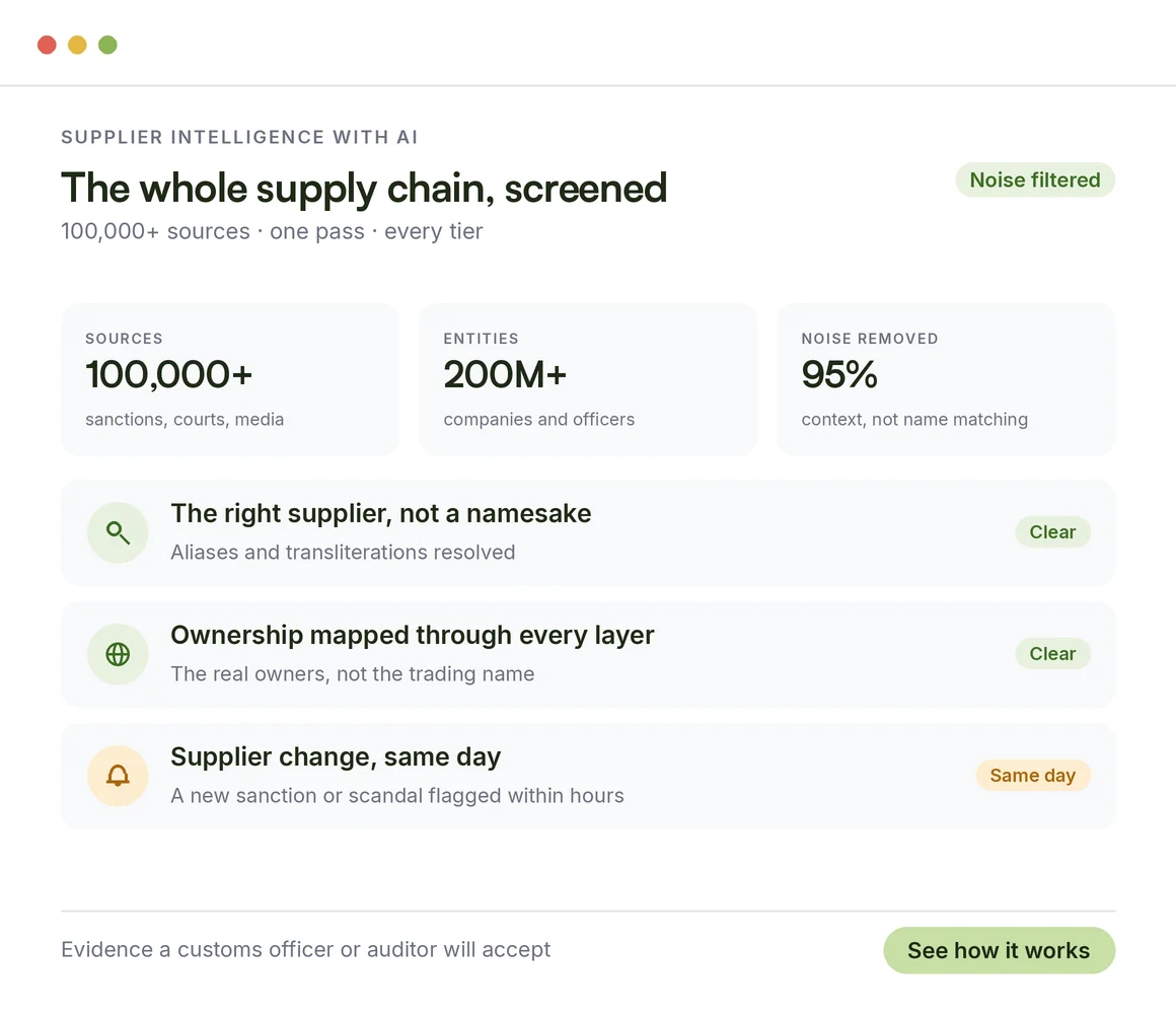 How AI makes supplier risk intelligence better