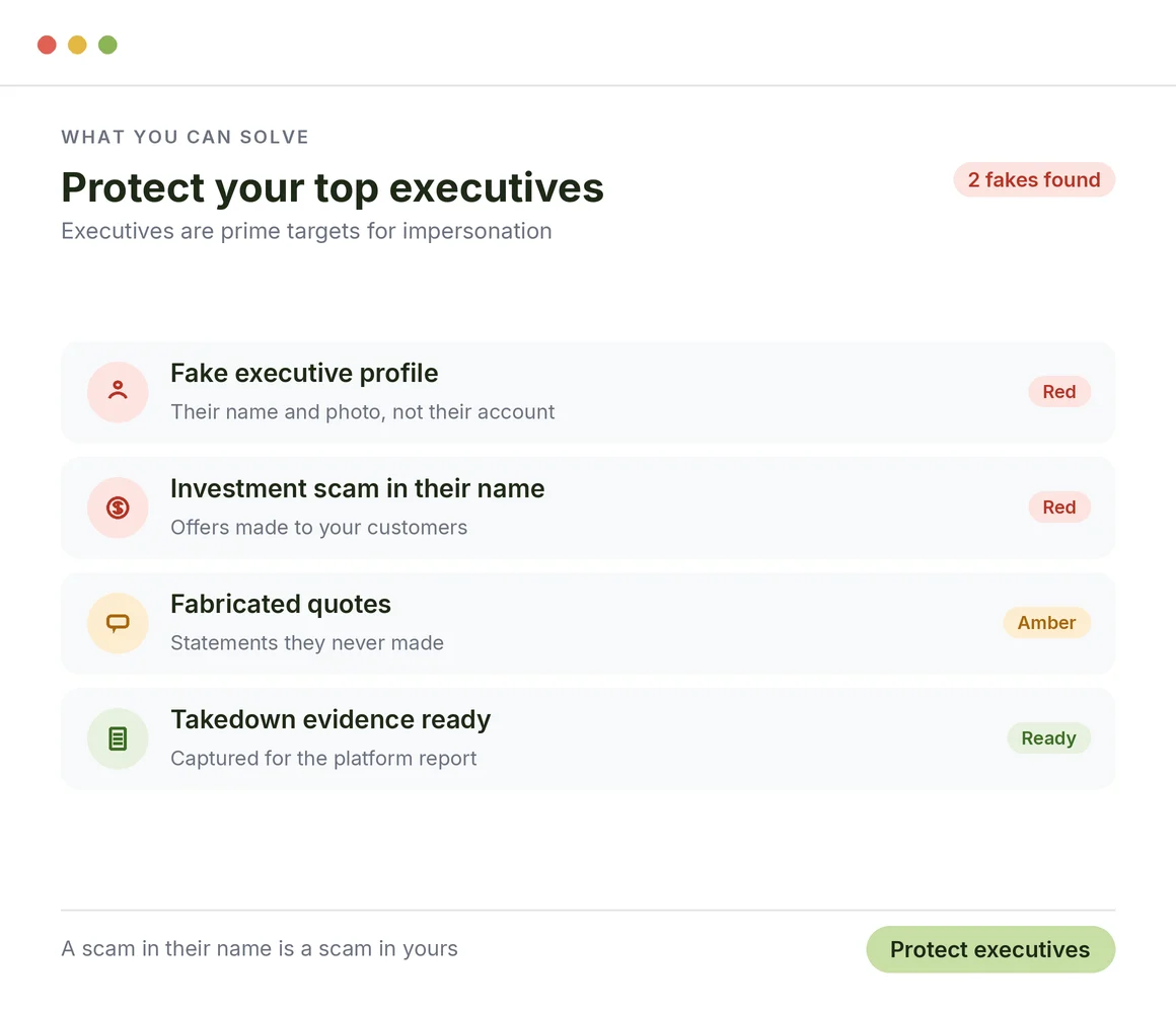 Protect Your Top Executives From Scams