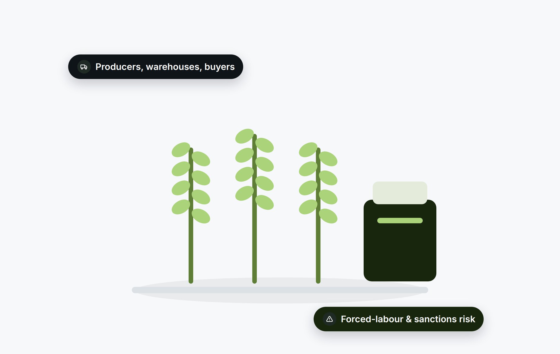 Beady for agriculture and soft commodities: producers, warehouses and buyers checked for forced-labour and sanctions risk