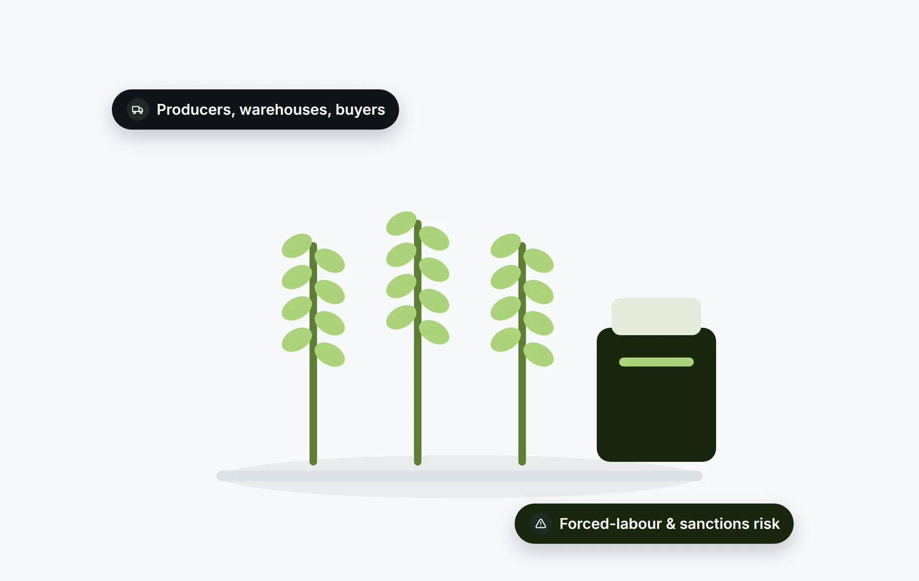 Beady for agriculture and soft commodities: producers, warehouses and buyers checked for forced-labour and sanctions risk